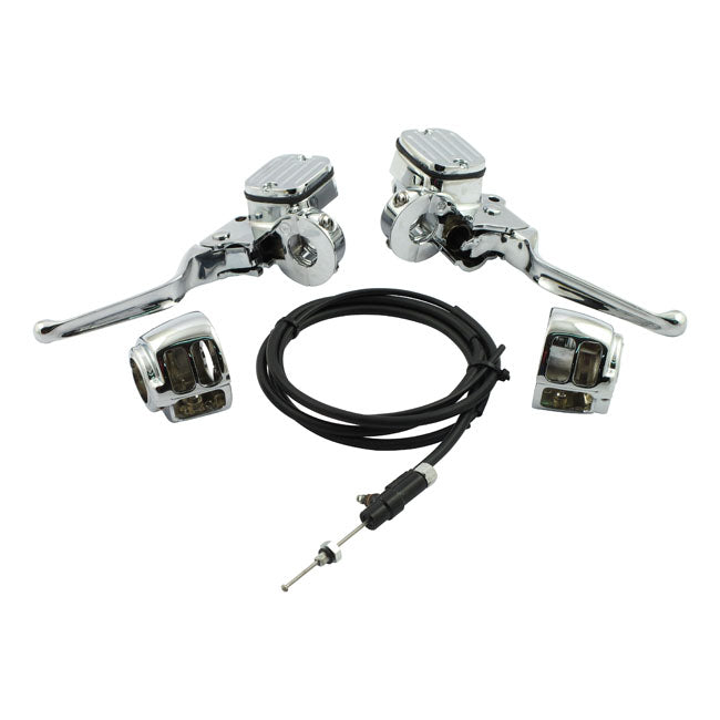 Handlebar Control Hydr. Clutch Conversion Kit. Chrome Handlebar Control Conversion Kits Mcs