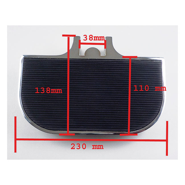 Mini D Floorboards. Chrome Floorboards Mcs