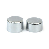 Front Axle Nut Cap Kit. Chrome Wheel Axles Covers Mcs