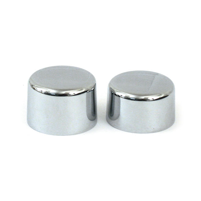 Front Axle Nut Cap Kit. Chrome Wheel Axles Covers Mcs