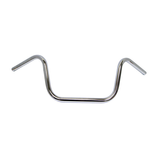 Apehanger Handlebar, 10" Rise, 1" Chrome Handlebars Mcs