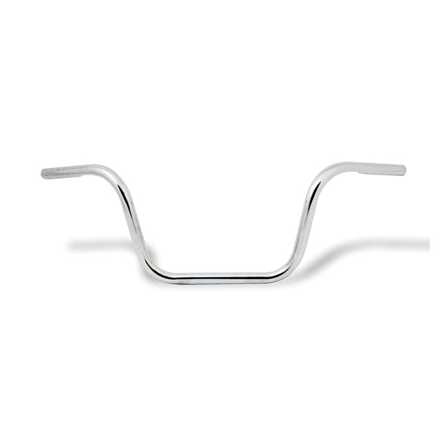 Apehanger Handlebar, 10" Rise, 1" Chrome Handlebars Mcs
