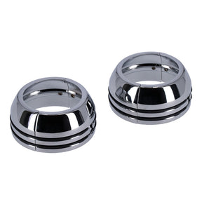 2 Piece Chrome Fork Boot Covers Fork Boot Covers Mcs
