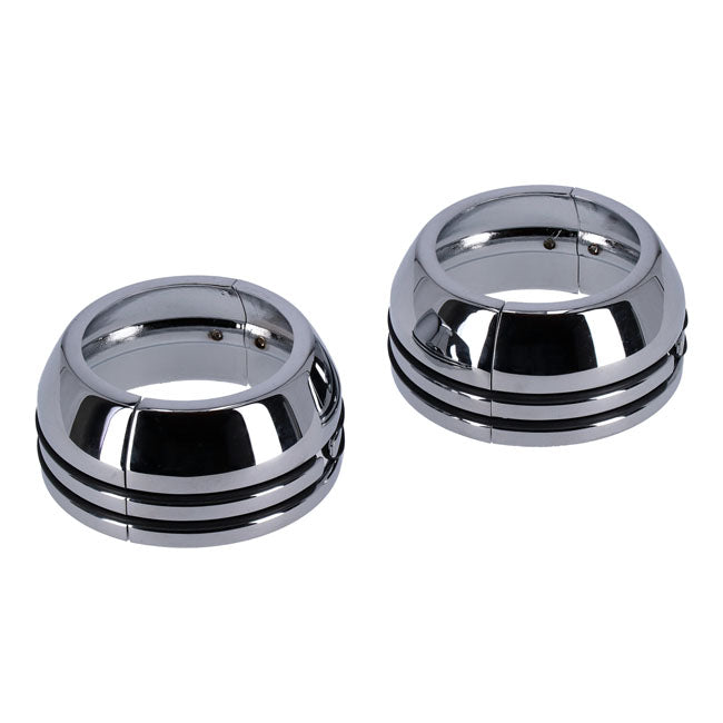 2 Piece Chrome Fork Boot Covers Fork Boot Covers Mcs