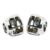 Switch Housing Set. Chrome Switch Housings Mcs