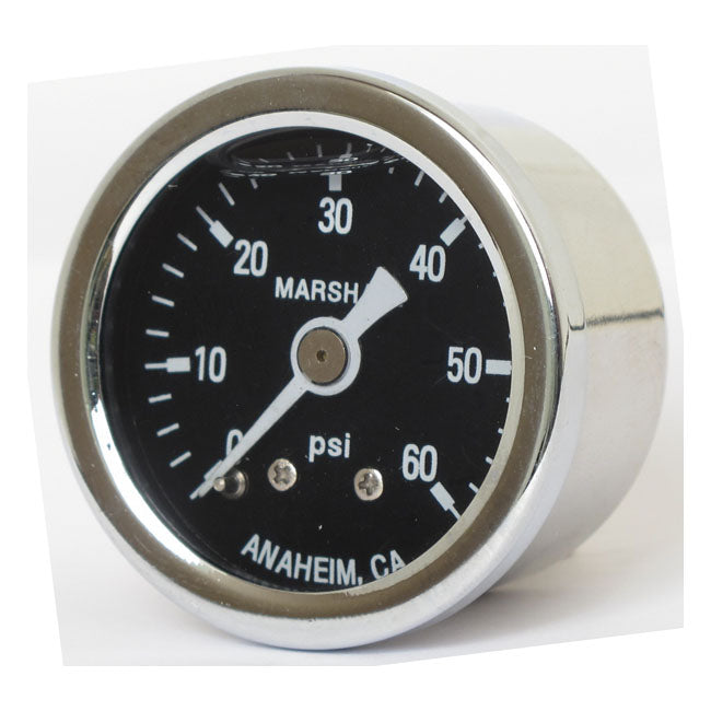 Marshall Oil Pressure Gauge, 0 60 Psi. Stainless Housing Oil Pressure Gauges Marshall
