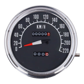 Fl Speedometer, ''74 84 Face'', Black. 1:1 Kmh Speedometers Mcs