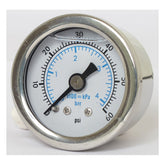Marshall Oil Pressure Gauge, 0 60 Psi. Stainless Housing Oil Pressure Gauges Marshall