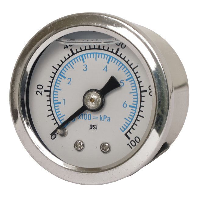 Marshall Oil Pressure Gauge, 0 100 Psi. Stainless Housing Oil Pressure Gauges Marshall