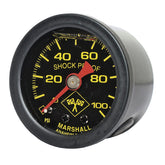 Marshall Oil Pressure Gauge, 0 100 Psi. Black Housing Oil Pressure Gauges Marshall