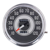 Fl Speedometer, ''41 45 Face'', Silver/Black. 1:1 Mph Speedometers Mcs