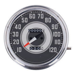 Fl Speedometer, ''41 45 Face'', Silver/Black. 1:1 Mph Speedometers Mcs