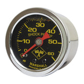 Marshall Oil Pressure Gauge, 0 60 Psi. Stainless Housing Oil Pressure Gauges Marshall