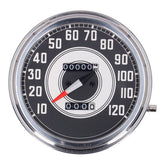 Fl Speedometer, ''41 45 Face'', Silver/Black. 2:1 Mph Speedometers Mcs