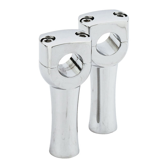 Dighton 4" Domed Risers. Chrome Risers Mcs