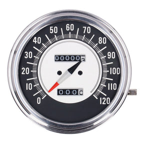 Fl Speedometer, ''68 72 Face'', Black/Silver. 2:1 Mph Speedometers Mcs