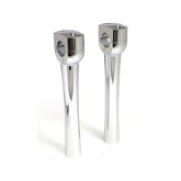Dighton 8" Domed Risers. Chrome Risers Mcs