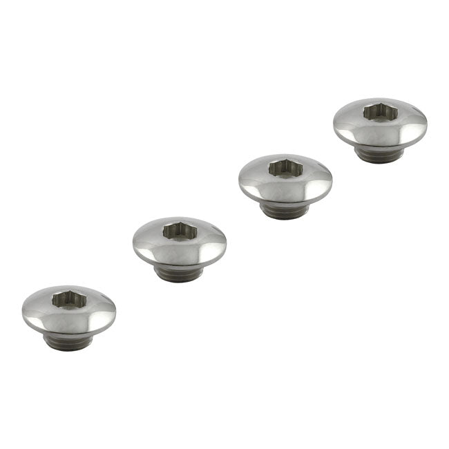Street Hogs, Rocker Shaft End Plug Set. Oem Style. Stainless Rocker Shaft End Plugs Streethogs