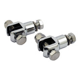 Passenger Foot Peg Stud Assembly. 3/8". Chrome Footpegs Mounts Mcs