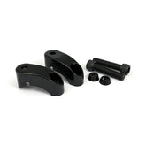 Shortened Turn Signal Mount Kit. Front, Gloss Black Turn Signals Mounts Mcs
