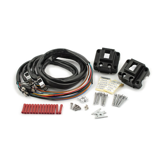 Handlebar Switch Housing Kit. Black/Chrome Switch Housings Mcs