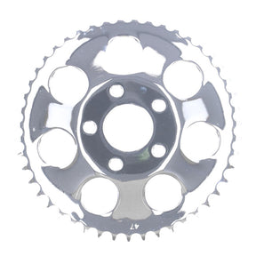 Rear Sprocket, Chrome. 47t Sprockets Rear Wheel Mcs