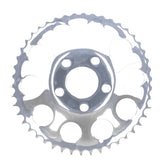 Rear Sprocket, Chrome. 46t Sprockets Rear Wheel Mcs