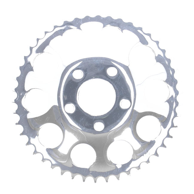 Rear Sprocket, Chrome. 46t Sprockets Rear Wheel Mcs