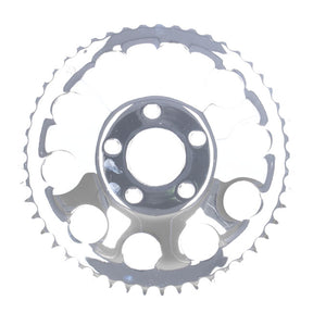 Rear Sprocket, Chrome. 49t Sprockets Rear Wheel Mcs
