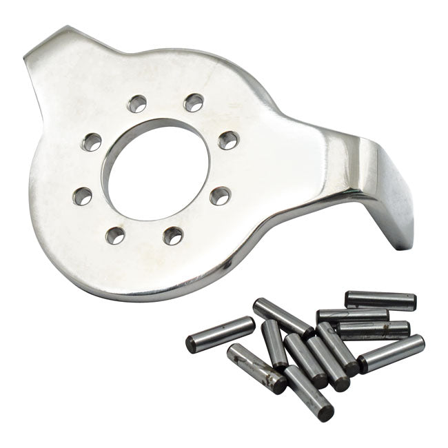 Triple Tree Mounted Fork Stop Kit. Stainless Fork Stops Mcs