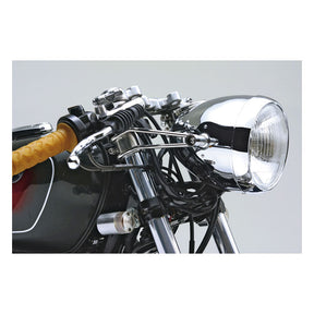 Daytona, Vintage 5-3/4" headlamp. Chrome HEADLAMPS Daytona