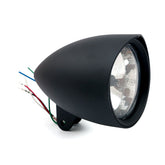 Smoothie 4 1/2" Headlamp With Peak Visor. Black Headlamps Mcs