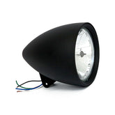 Smoothie 5 3/4" Headlamp Without Visor. Black Headlamps Mcs