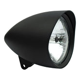 Smoothie 5 3/4" Headlamp With Round Visor. Black Headlamps Mcs