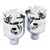 Flat Maltese Riser, 2" Chrome Risers Mcs