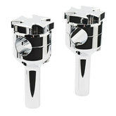 Maltese Riser Set. 4" Rise. Chrome Risers Mcs
