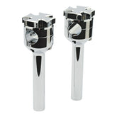Maltese Riser Set. 6" Rise. Chrome Risers Mcs