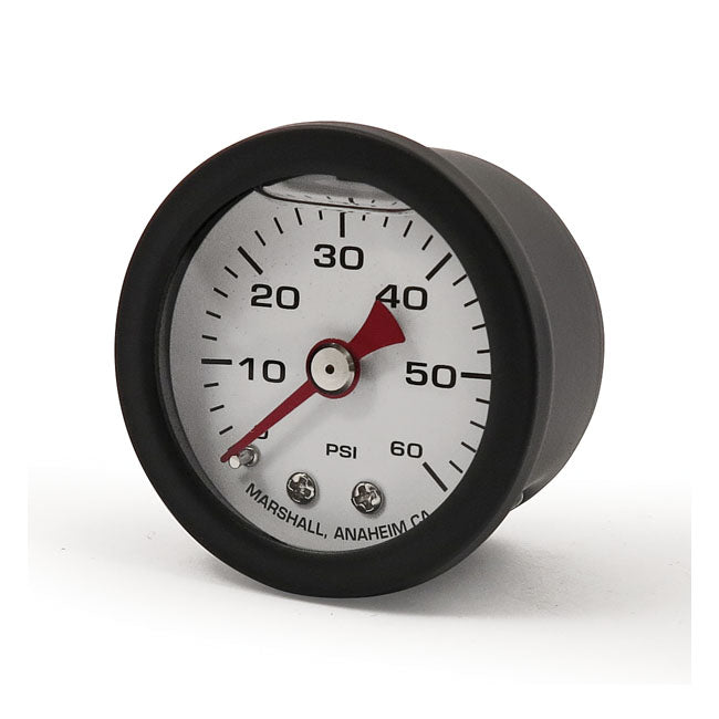 Marshall Oil Pressure Gauge, 0 60 Psi. Black Housing Oil Pressure Gauges Marshall