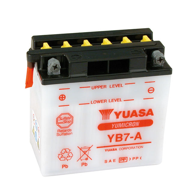 Yuasa, Yumicron 12V lead-acid battery YB7-A. 7Ah BATTERIES Yuasa