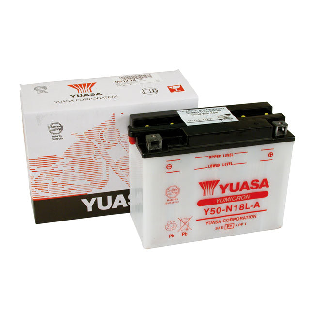 Yuasa, Yumicron 12V lead-acid battery Y50-N18L-A. 20Ah BATTERIES Yuasa