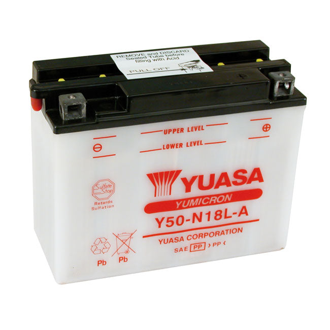 Yuasa, Yumicron 12V lead-acid battery Y50-N18L-A. 20Ah BATTERIES Yuasa