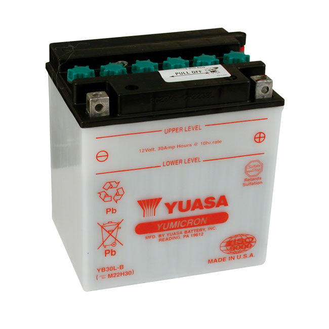 Yuasa, Yumicron 12V lead-acid battery YB30L-B. 30Ah BATTERIES Yuasa