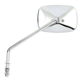 Late Oem Style Mirror, Long Stem, Left Side. Chrome Mirrors Mcs