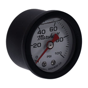 Marshall Oil Pressure Gauge, 0 100 Psi. Black Housing Oil Pressure Gauges Marshall