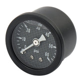 Marshall Oil Pressure Gauge, 0 60 Psi. Black Housing Oil Pressure Gauges Marshall