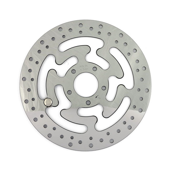 Brake Rotor, Right Front. Polished Stainless Brake Rotors Mcs
