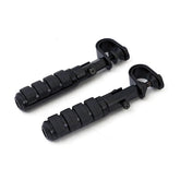 Comfort Foot Peg Set. Clamp On. Black Footpegs Mcs