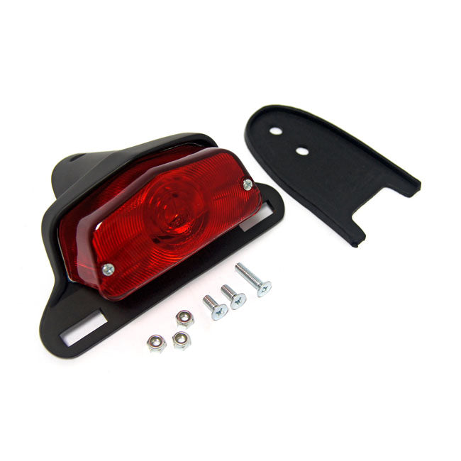 Lucas Taillight Assembly. With Bracket. Black Taillights Mcs