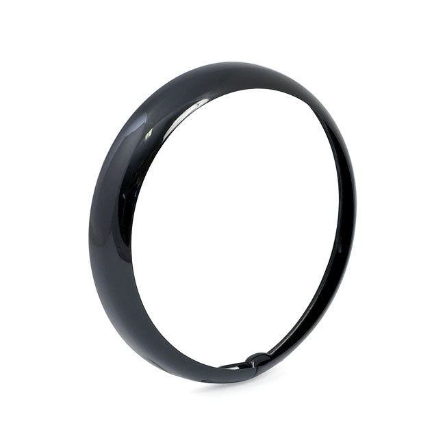Outer Trim Ring, 7" Hydra Headlamp. Gloss Black Headlamp Trim Rings Mcs