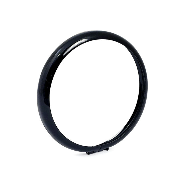 Headlamp Trim Ring. 5 3/4". Gloss Black Headlamp Trim Rings Mcs
